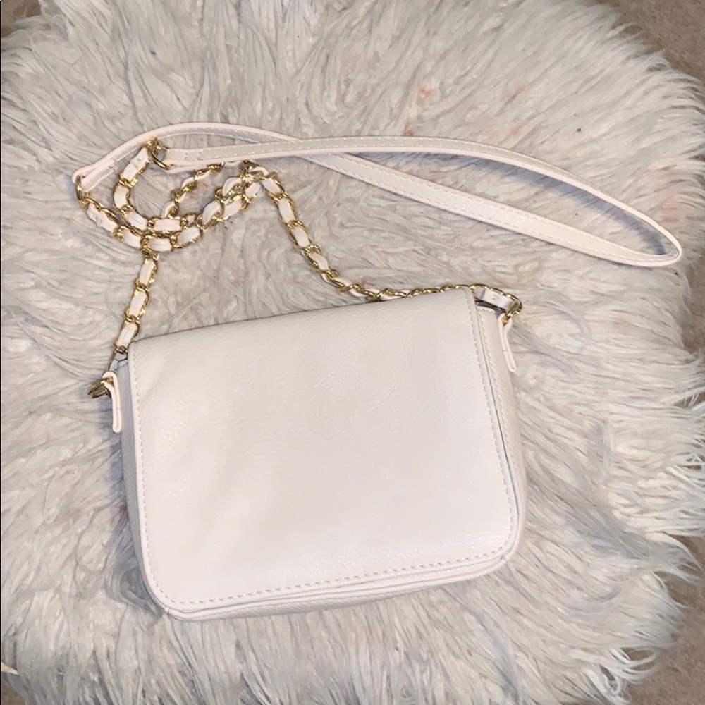 Cream mini purse
